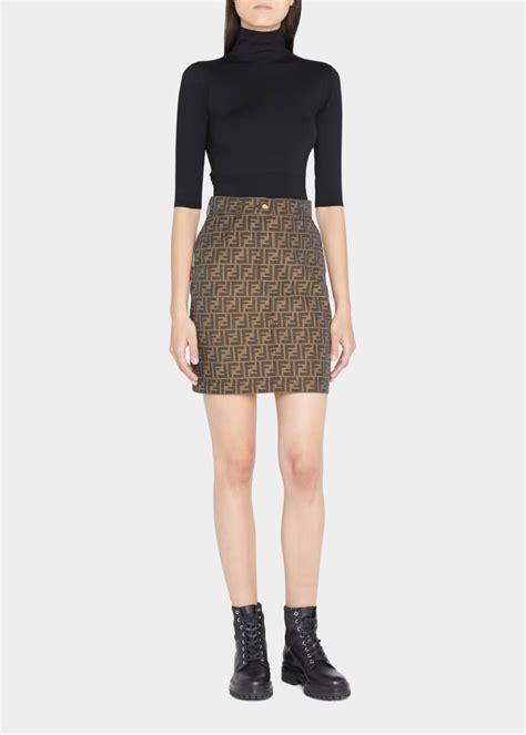 fendi logo short skirt|fendi skirts for women.